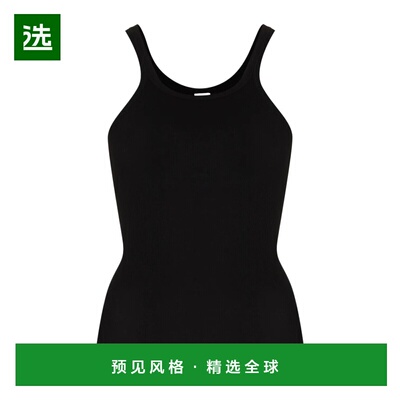 香港直邮RE/DONE 女士背心吊带 R242WTK1BLK CO 黑色 罗纹背心