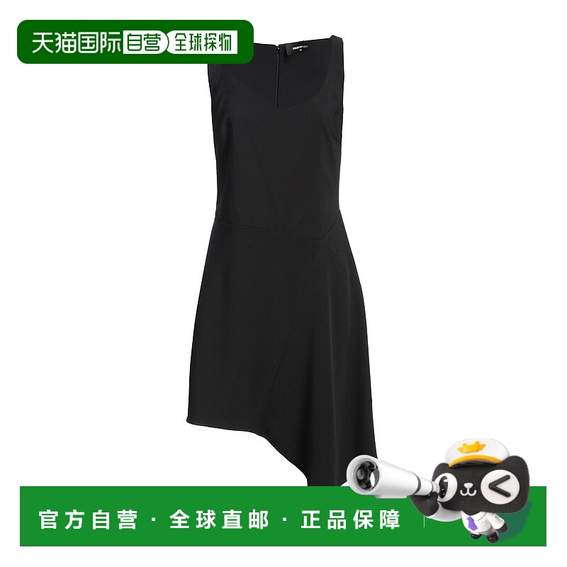 1h可退 香港直邮Dsquared2 二次方 女士 高雅连衣裙 black黑色 舒