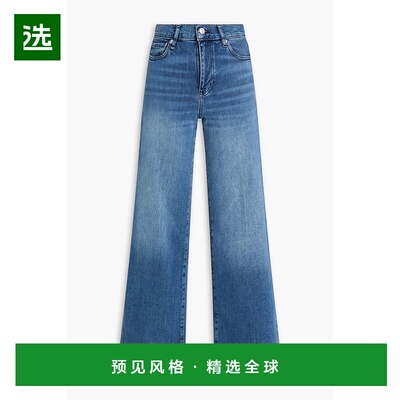 1h可退 香港直邮Frame Denim 女士 Le 修身居家高腰阔腿牛仔裤 LS