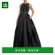 美国直邮 Mac Duggal 1h可退 花卉串珠缎面舞会礼服连衣裙时尚