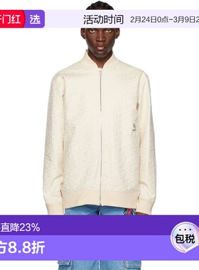 1h可退 香港直邮Gcds 男士 灰白色 Monogram 飞行员夹克 CC94M200