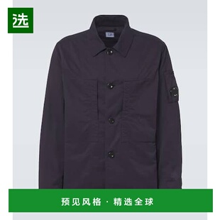 1h可退 香港直邮cp company 男士 高科技衬衫式夹克 grey灰色 舒