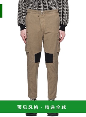 1h可退 香港直邮Balmain 巴尔曼 男士 绿色 Insert 工装裤 AH1MH1