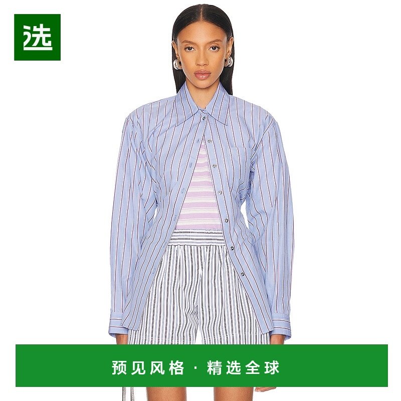 1h可退 香港直邮Rabanne 女士 排扣衬衫 25ECTO087CO0580,女装/女士精品,衬衫,淘宝优惠券,粉丝福利购,淘宝优惠卷