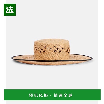 1h可退 香港直邮Loro Piana 诺悠翩雅 女士 Artemisia 拉菲草编织