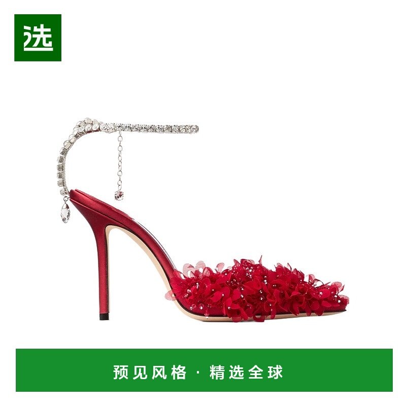 香港直邮Jimmy Choo Saeda 100 高跟鞋 SAEDA100BSR061907