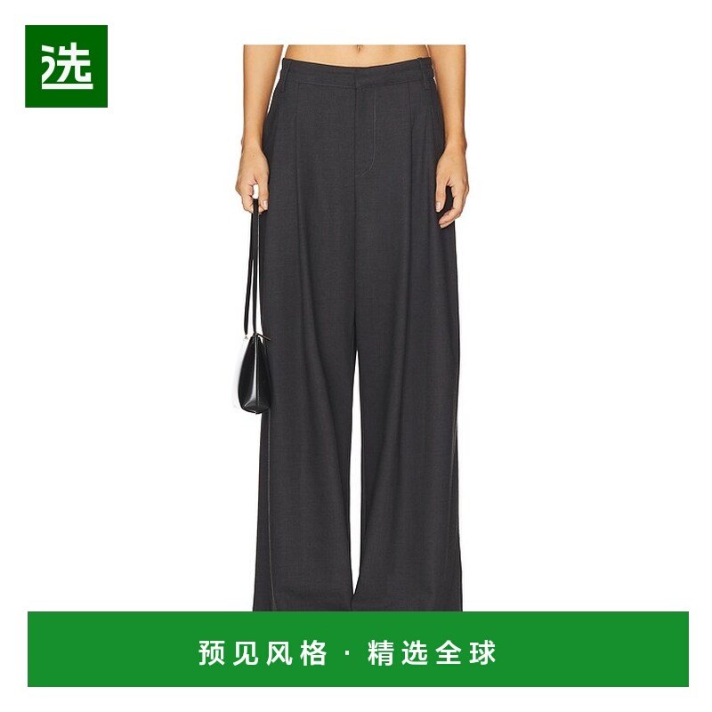 1h可退 香港直邮enza costa 女士 舒适褶裥阔腿裤子 STG4338,女装/女士精品,休闲裤,淘宝优惠券,粉丝福利购,淘宝优惠卷