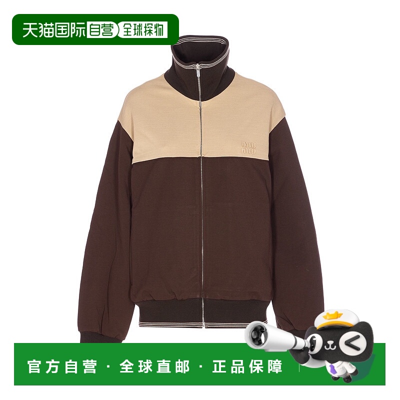 1h可退 香港直邮Miu Miu 缪缪 女士 对比拼接夹克 MJLA0218FX