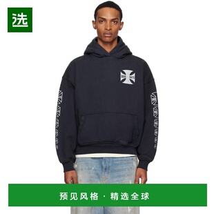 1h可退 香港直邮Rhude 男士 黑色 Boys 连帽衫 RHPF25HO06012卫衣