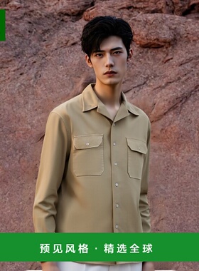 【99新未使用】香港直邮Prada 长袖翻领衬衫 SC76414JUSOOO男装