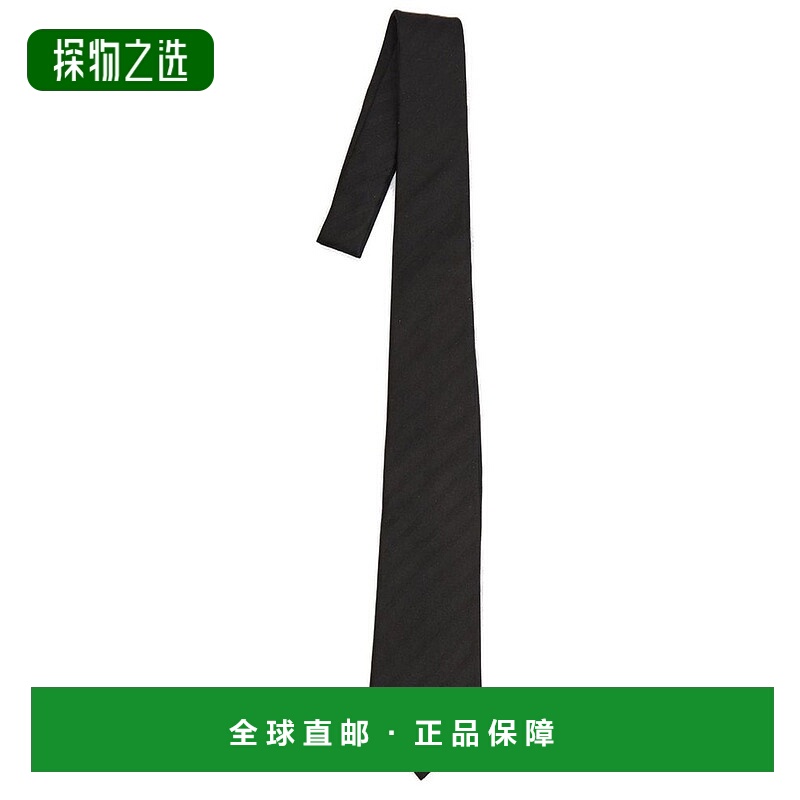 1h可退 香港直邮Saint Laurent 圣罗兰 男士 條紋寬領帶 8249773Y