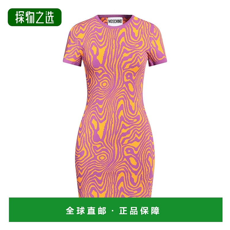 香港直邮Moschino 莫斯奇诺 女士 紧身连衣裙 orange橙色 舒适时