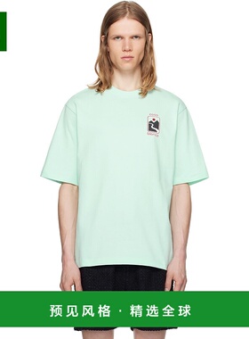 1h可退 香港直邮Casablanca 男士 绿色 Sunset Valley T 恤 MPF25