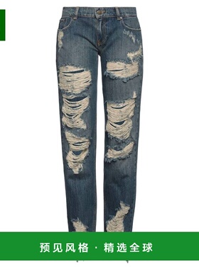 1h可退 香港直邮retrofete 女士 宽松牛仔长裤 blue蓝色 舒适时尚