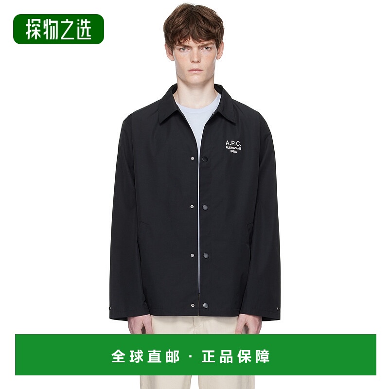 1h可退 香港直邮A.P.C. 男士 黑色 Regis 夹克 PSAJBH02960