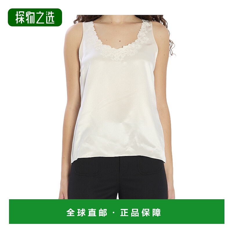 香港直邮Celine 无袖背心 RB01D276L.蕾丝