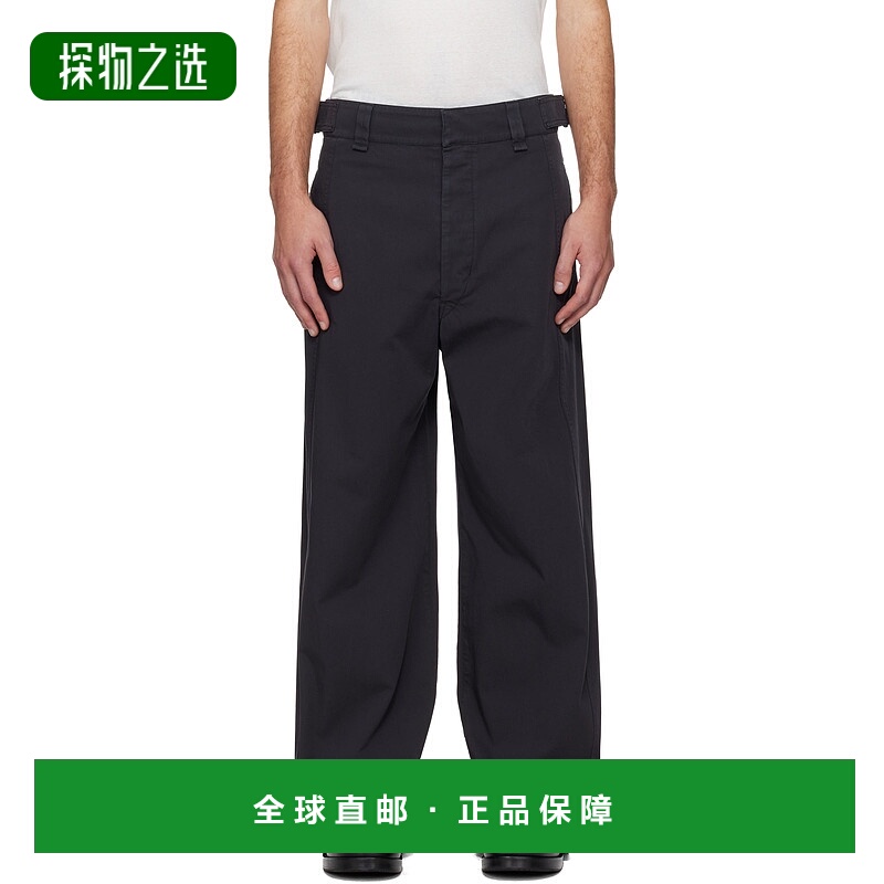 香港直邮Lemaire 男士 灰色 Maxi Utility 长裤 PA1249LF1481