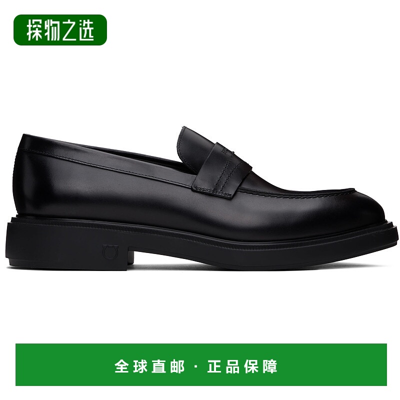 香港直邮Salvatore Ferragamo 菲拉格慕 男士 黑色 Penny 乐福鞋