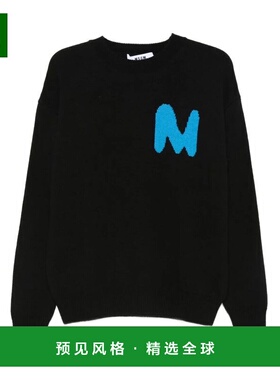 香港直邮MSGM 男士针织衫 3940MM20425759699 AW2025 黑色 SWEATE