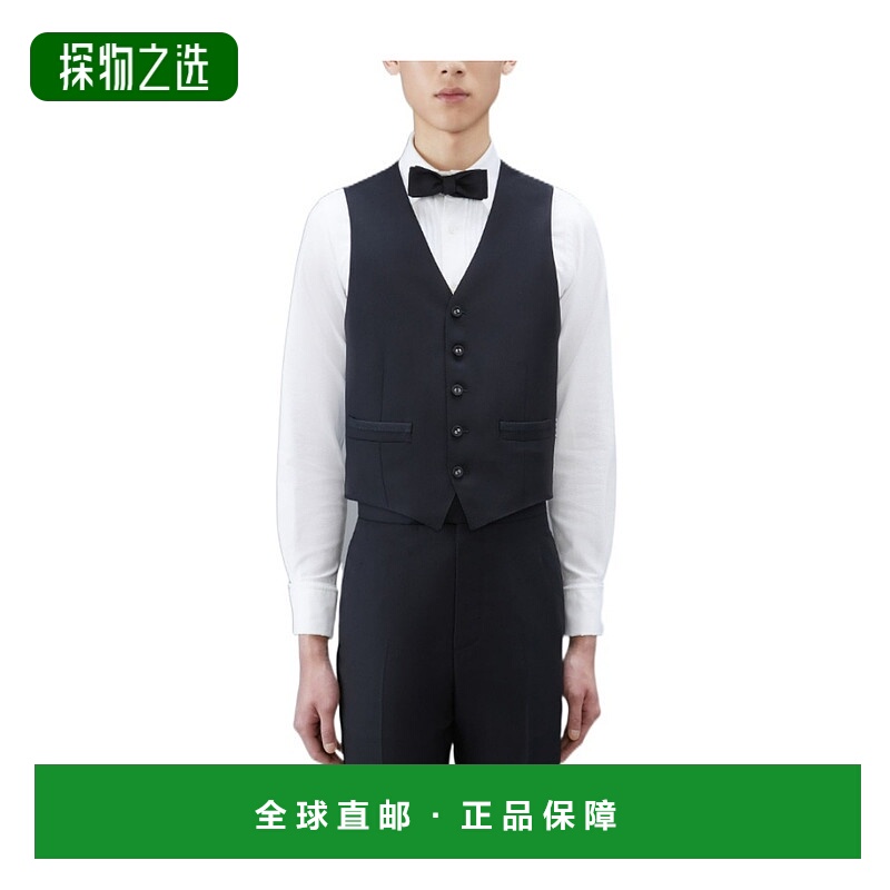 香港直邮Thom Browne 羊毛V领马甲 MVC001B00626