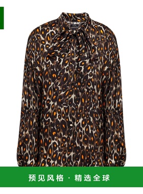 1h可退 香港直邮R13 女士 Blouses 花纹衬衫 brown棕色 舒适时尚