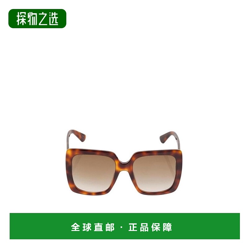 香港直邮Gucci 方框太阳镜 GG0418S古驰正品时尚百搭显脸小高级感