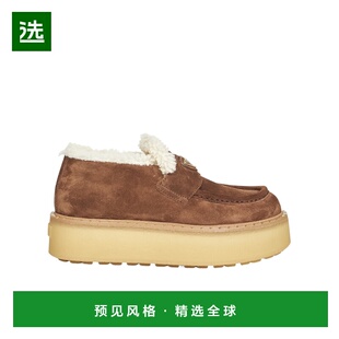 香港直邮Prada 圆头乐福鞋 厚底一脚蹬普拉达女鞋1D717NFZD50JFT