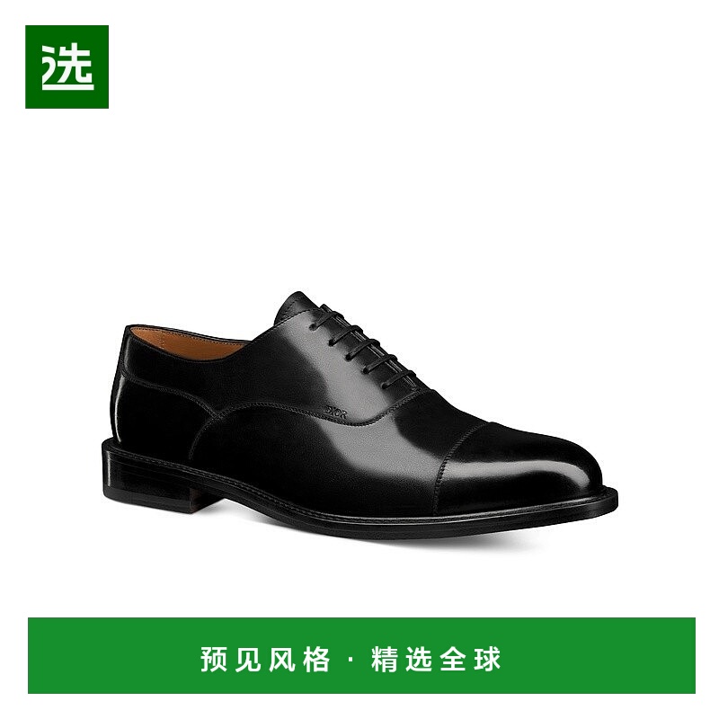 1h可退 欧洲直邮Dior 迪奥 男士黑色牛皮商务鞋新款