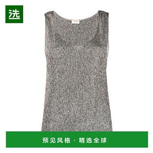 606943Y3A60 金属质感背心 香港直邮Saint Laurent