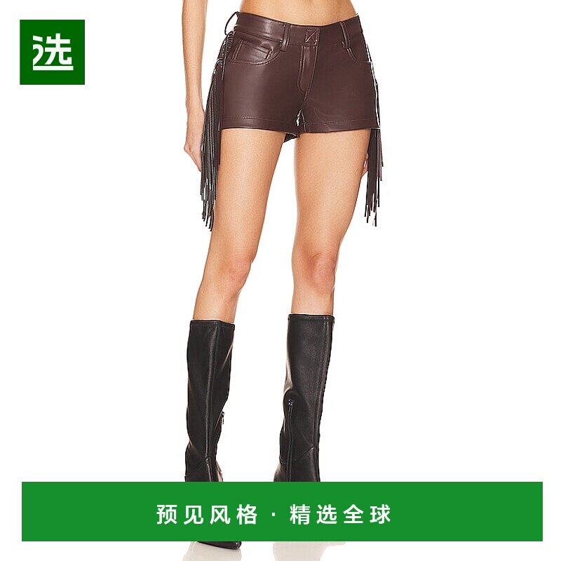 1h可退 香港直邮NORMA KAMALI 诺玛·卡玛丽 女士 x 流苏短裤 ST4