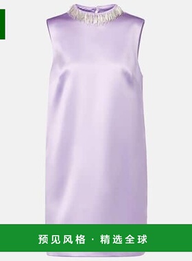 1h可退 香港直邮ALÉMAIS 女士 Laverne 精饰缎面迷你连衣裙