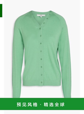 1h可退 香港直邮TIBI 女士 羊毛羊绒真丝混纺针织开衫 S124CS6492