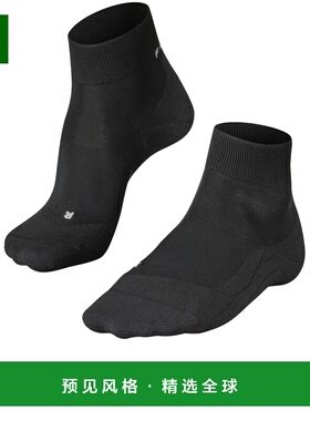 1h可退 香港直邮Falke 男士 RU4 浅比赛黑色袜子 16760 black黑色