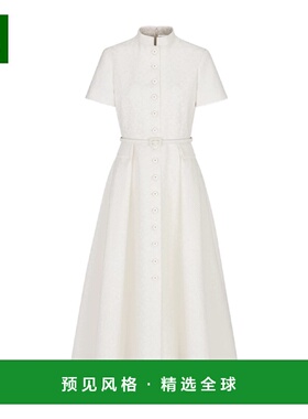 香港直邮Dior Embossed Millefiori棉和丝绸连衣裙 611R16A3B84