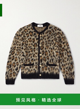 1h可退 Celine 思琳 男士 拉绒马海毛针织开衫 RV00Q0ZQ7长袖