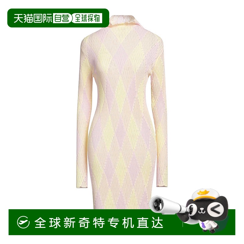 1小时内可退 香港直邮潮奢 Burberry 巴宝莉 女士 中长连衣裙 yel