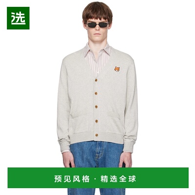 1h可退 香港直邮MAISON KITSUNE 男士 灰色 Fox Head Patch Regul