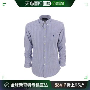 韩国直邮POLO RALPH LAUREN长袖衬衫男710832480 BLUE WHITE