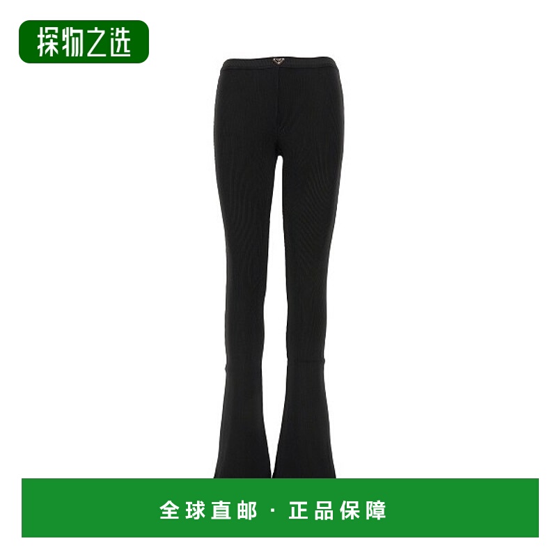 香港直邮Prada 普拉达 女士 低腰羅紋針織長褲 32164SOOO16S9