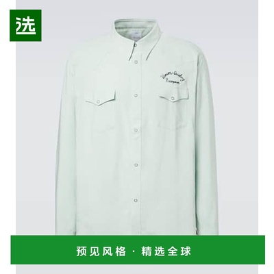 1h可退 香港直邮Visvim 维斯维木 男士 Four Corners 帆布衬衫