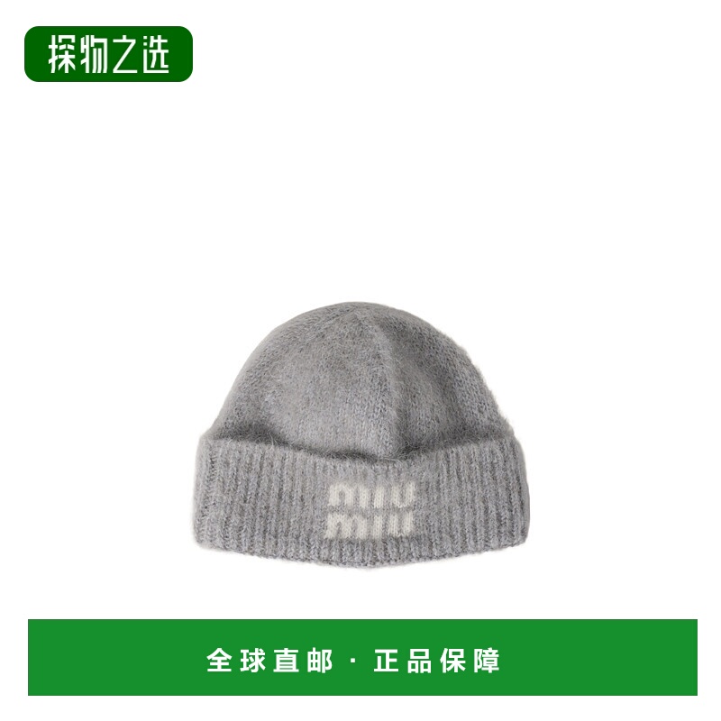 香港直邮Miu Miu 徽标帽子 5HC3782CQD针织帽