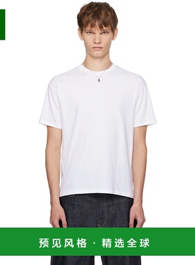 1h可退 香港直邮AURALEE 男士 白色 Seamless Crew Neck T 恤 A00