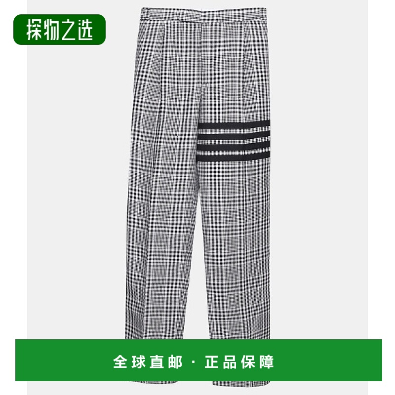 韩国直邮Thom Browne桑姆布郎尼男款休闲裤格纹MTC180H 07889 980