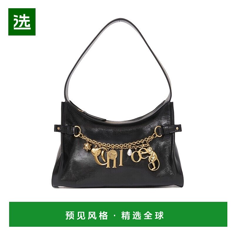 香港直邮Chloe CHLOÉ CHARMS 闪亮皮革流浪包 CH25AS872P60图片