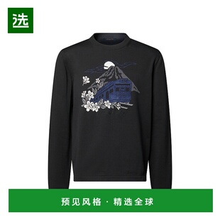 上衣卫衣男装 1h可退 黑色棉圆领长袖 男士 欧洲直邮LV路易威登