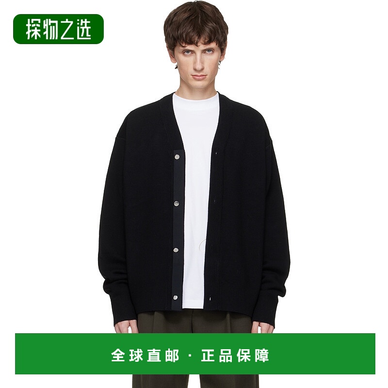 香港直邮Jacquemus 男士 黑色 The Doppio 开衫 24HCDM00292BK001