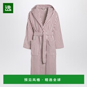 粉色条纹浴袍 1h可退 HBTH276COR white dark 香港直邮Tekla 男士