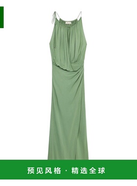 香港直邮BLUMARINE 女士连衣裙 2A578AN0400 CO 绿色 Draped Jers