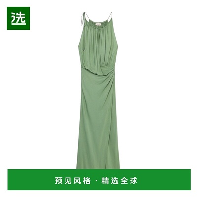 香港直邮BLUMARINE 女士连衣裙 2A578AN0400 CO 绿色 Draped Jers