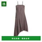 1h可退 层叠羊毛围巾下摆连衣裙 Lang 美国直邮 Helmut